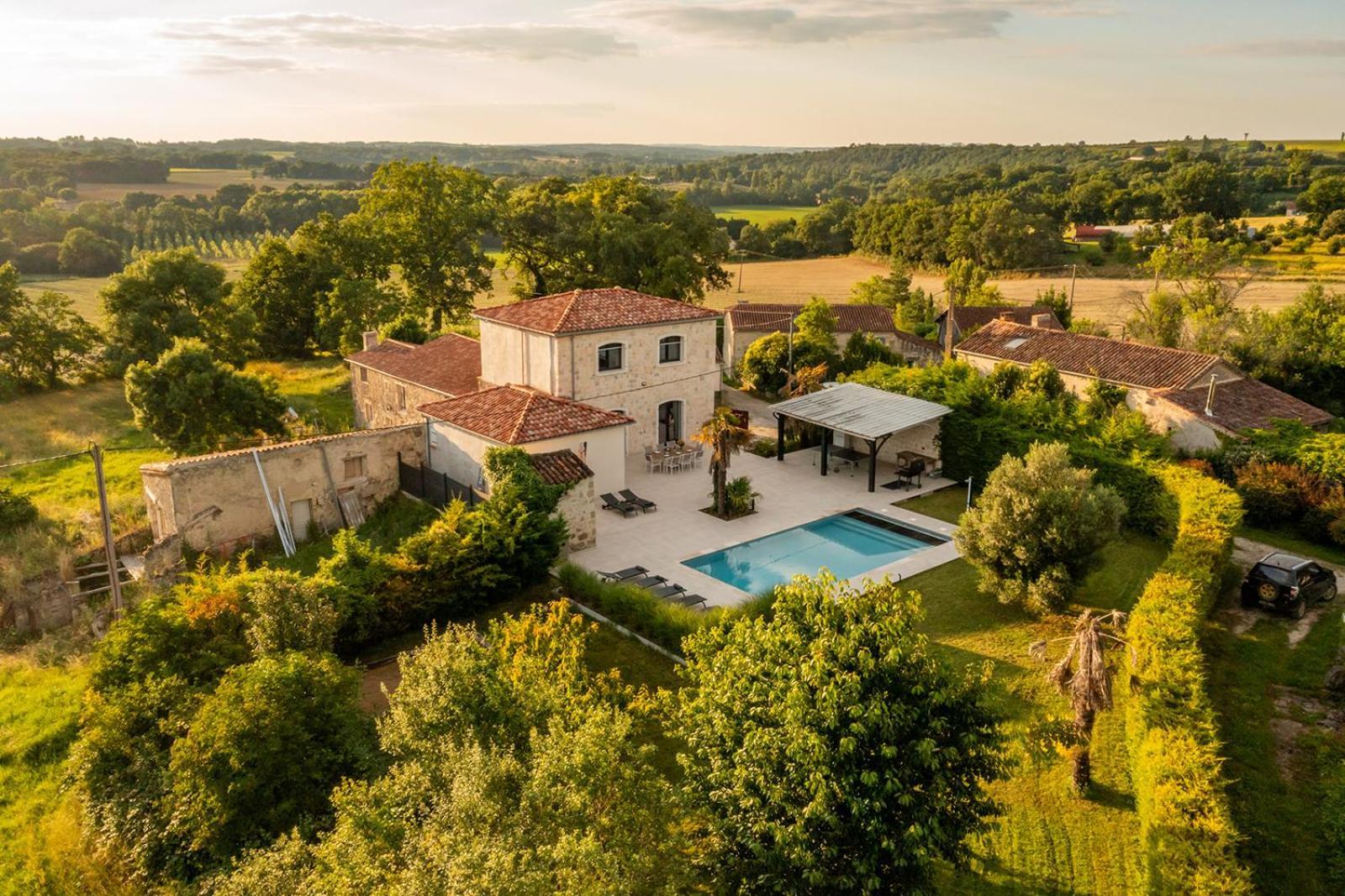 Villa au petit bonheur Moncrabeau Extérieur photo